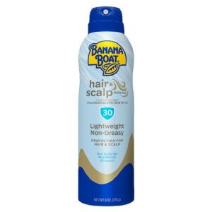 Banana Boat Hair & Scalp Defense Sunscreen Spray SPF 30 - 6.0 oz