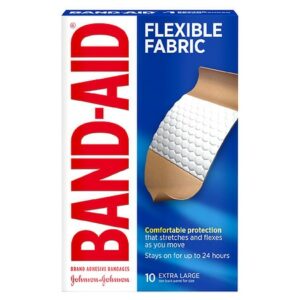 Band-Aid Flexible Fabric Adhesive Bandages, Extra Large Extra Large - 10.0 ea