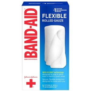 Band-Aid Flexible Rolled Gauze Medium (3 in x 2.5 yds) - 1.0 ea