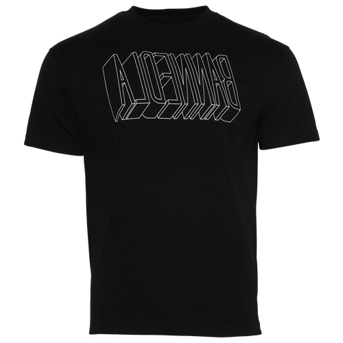 Banned LA Mens Banned LA Block T-Shirt - Mens Black/White Size S