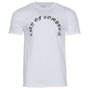 Banned LA Mens Banned LA City of Compton T-Shirt - Mens White/Black Size L