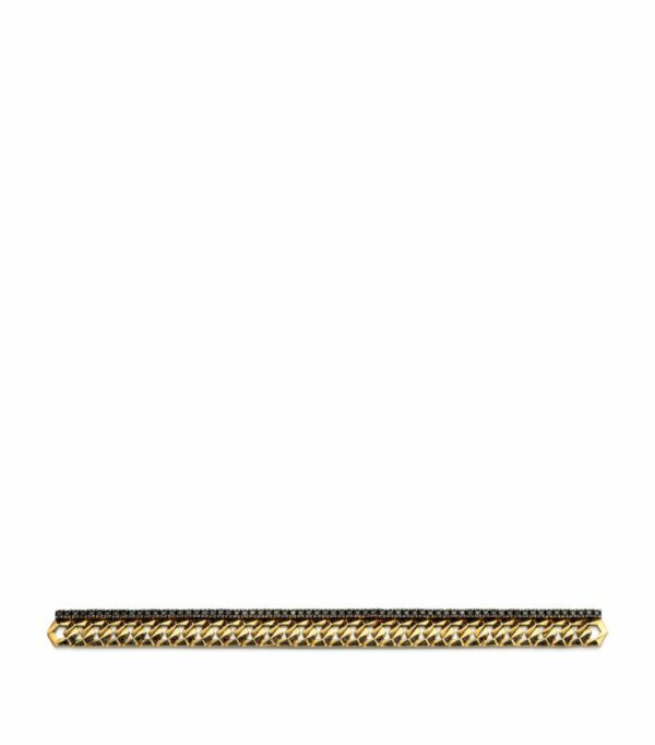 Bare Yellow Gold And Diamond Bond Bracelet