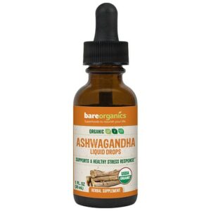 BareOrganics Ashwagandha Root Liquid Drops - 1.0 fl oz