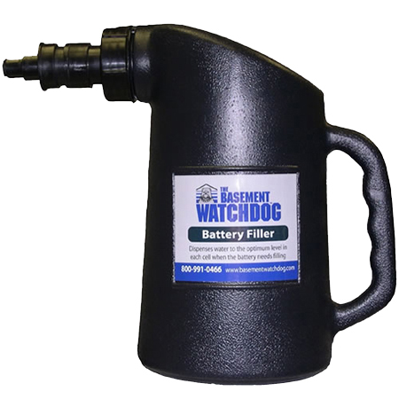 Basement Watchdog Black Battery Fill Bottle