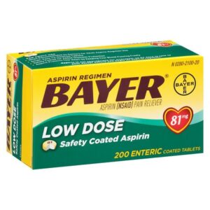 Bayer Aspirin Low Dose, 81 mg Safety Coated Tablets - 200.0 ea