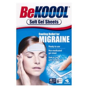 Be Koool Immediate Cooling Fever Reducing Soft Gel Sheets for Adults - 4.0 ea