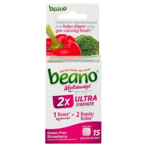 Beano Meltaways Ultra Strength Dietary Supplement Strawberry - 15.0 ea