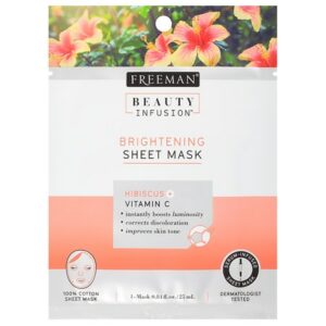 Beauty Infusion BRIGHTENING Hibiscus & Vitamin C Sheet Mask - 0.84 oz