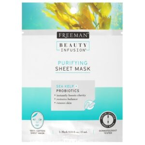 Beauty Infusion PURIFYING Sea Kelp & Probiotics Sheet Mask - 0.84 oz