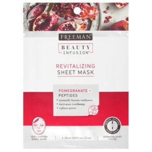 Beauty Infusion REVITALIZING Pomegranate & Peptides Sheet Mask - 0.84 oz