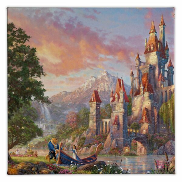 ''Beauty and the Beast II'' Gallery Wrapped Canvas by Thomas Kinkade Studios Official shopDisney