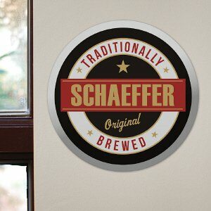 Beer Personalized Wall Sign