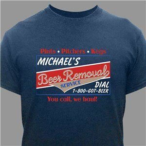 Beer Removal Personalized T-Shirt