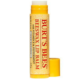 Beeswax Lip Balm with Vitamin E & Peppermint - 100% Natural (0.15 Ounces)