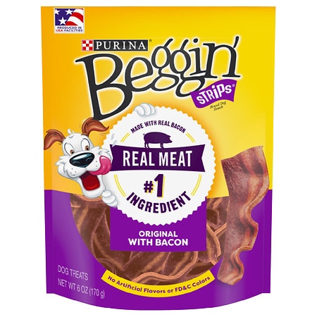 Beggin Strips Original with Bacon Dog Treats Bacon - 6.0 oz