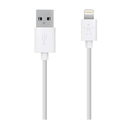 Belkin MIXIT UP Lightning to USB ChargeSync Cable for Apple iPhone 5/5c/5S/iPad/iPod (White)