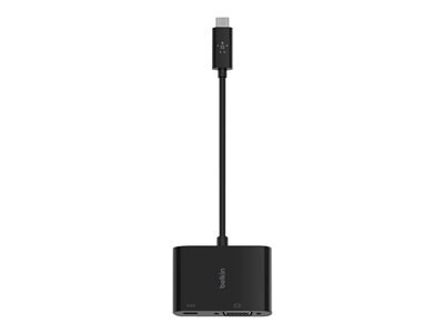 Belkin USB-C to VGA + Charge Adapter - video interface converter - 7.5 in