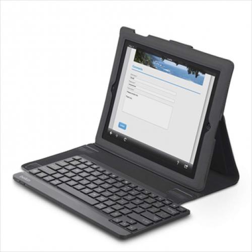 Belkin YourType Folio + Keyboard for Apple iPad (Black) - F5L114ttC00 (Bulk Packaging)