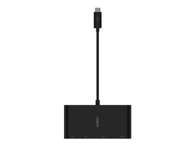 Belkin multimedia adapter - USB-C - VGA, HDMI - GigE