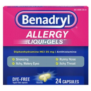 Benadryl Allergy Dye-Free Liqui-Gels - 24.0 ea