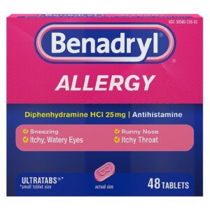 Benadryl Ultratabs Antihistamine Allergy Medicine - 48.0 ea