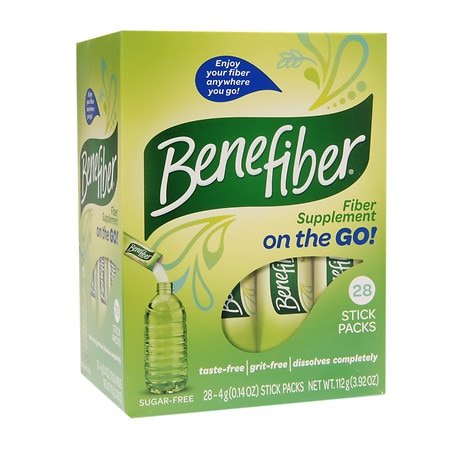 Benefiber Fiber Supplement On the Go! Stick Packs Unflavored - 28.0 ea