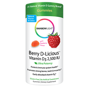 Berry D-Licious Vitamin D3 Gummies - 2,500 IU - Raspberry (50 Gummies)