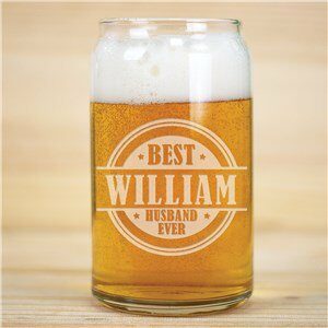 Best Ever Engraved Beer Can Glass