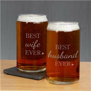 Best Ever Personalized Beer Can Glass