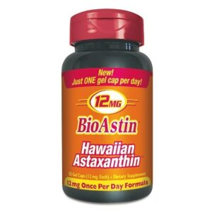 BioAstin Hawaiian Astaxanthin 12mg, Gel Capsules - 50.0 ea