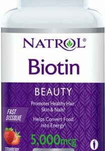 Biotin Fast Dissolve Strawberry 5000mcg/90 Tablets - Vitamins A-Z Natrol