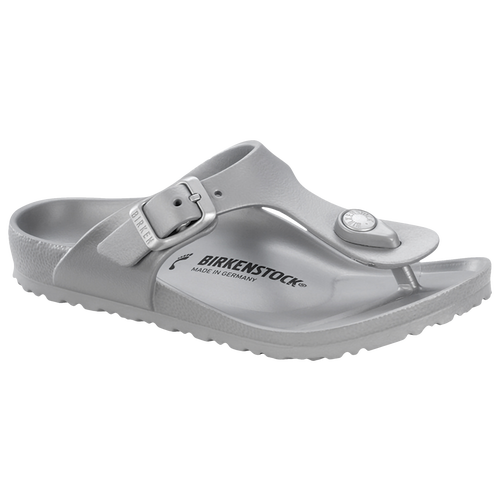 Birkenstock Girls Birkenstock Gizeh Sandals - Girls' Preschool Shoes Metallic Silver Size 12.0