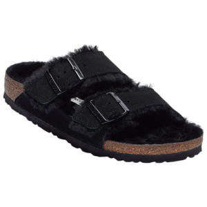 Birkenstock Womens Birkenstock Arizona Shearling - Womens Shoes Black/Black Size 05.0