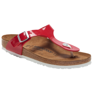 Birkenstock Womens Birkenstock Gizeh Sandal - Womens Shoes Red/Brown Size 08.0