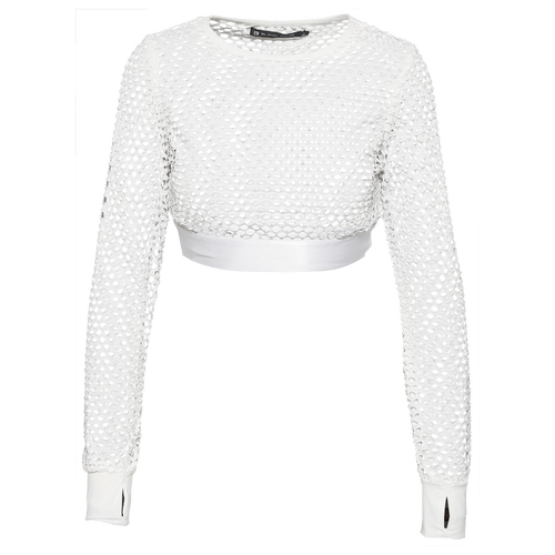 Blanc Noir Womens Blanc Noir Expedition Crop Top - Womens White Size S