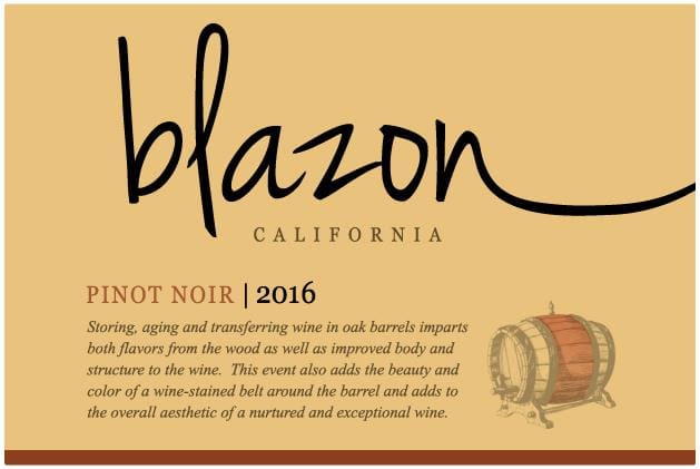 Blazon 2016 Pinot Noir - Red Wine