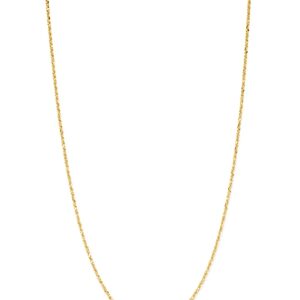 Bloomingdale's Fine Glitter Link Chain Necklace in 14K Yellow Gold - 100% Exclusive