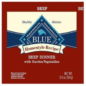 Blue Buffalo Homestyle Recipe Beef Dinner with Garden Vegetables for Dogs - 12.5 OZ