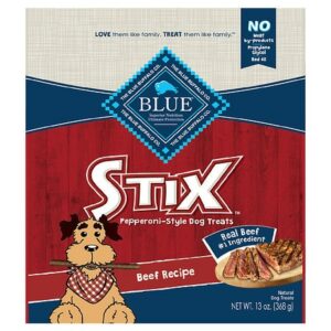 Blue Buffalo Stix Pepperoni-Style Dog Treats Beef - 13.0 oz