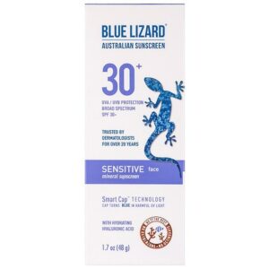 Blue Lizard Australian Sunscreen Sensitive Face 30+SPF - 1.7 oz