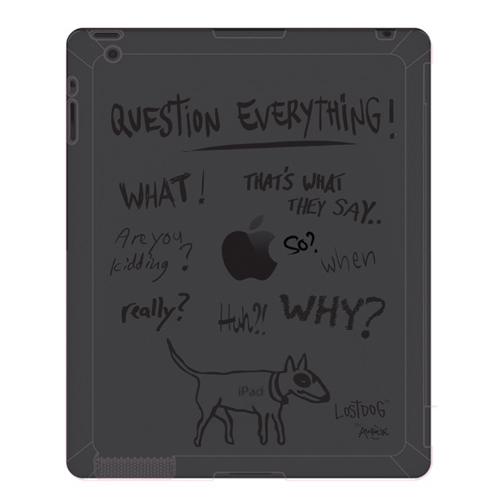 Bluetrek Slim Protective Case for Apple iPad 3 - Question Everything (Black) - L13-00001-01