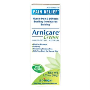 Boiron Arnicare Cream, Homeopathic Topical Pain Relief Cream Unscented - 1.33 oz