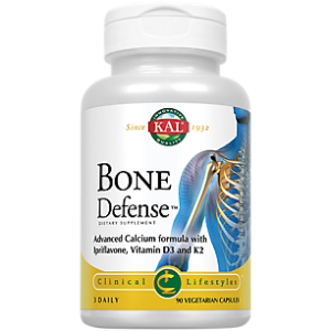 Bone Defense - Calcium Formula with Ipriflavone, Vitamin D3 & K2 (60 Capsules)