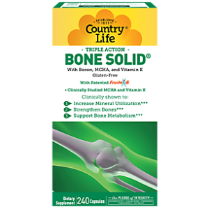 Bone Solid with Boron, MCHA & Vitamin K - Bone Strength (240 Capsules)