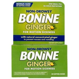 Bonine High Potency Ginger Motion Sickness Softgels - 20.0 ea