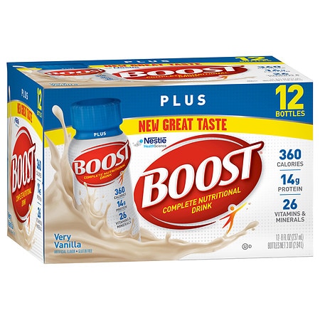 Boost Plus Complete Nutritional Drink - 8.0 fl oz x 12 pack