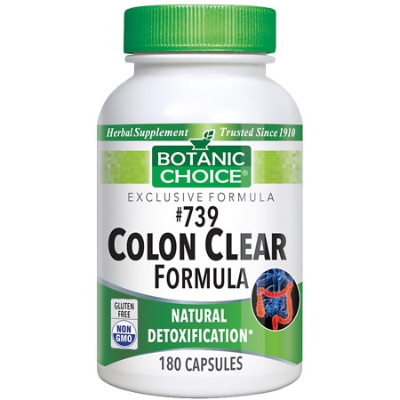 Botanic Choice #739 Colon Cleanse Formula 500 mg Herbal Supplement Capsules - 180.0 Each