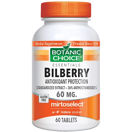 Botanic Choice Bilberry 60 mg Dietary Supplement Tablets - 60.0 Each