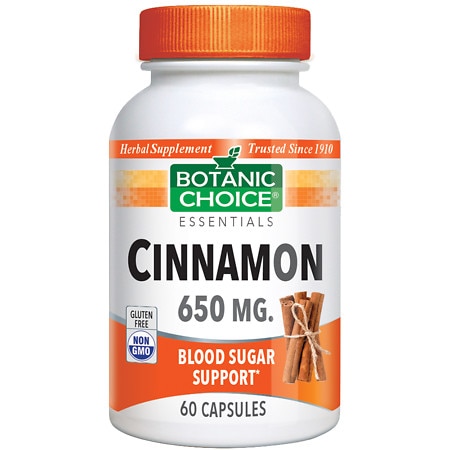 Botanic Choice Cinnamon 650 mg Herbal Supplement Capsules - 60.0 Each