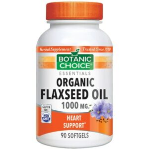 Botanic Choice Flaxseed Oil 1000 mg Herbal Supplement Softgels - 90.0 Each